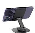 Phone Holder Stand, All-Round Anti-Slip Rotating Metal Universal Mobile Phone Holder,
